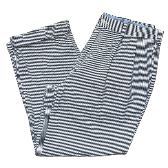 Brooks Brothers Other - Brooks Brothers men’s 35x27 blue & white striped‎ genuine seersucker chino pants